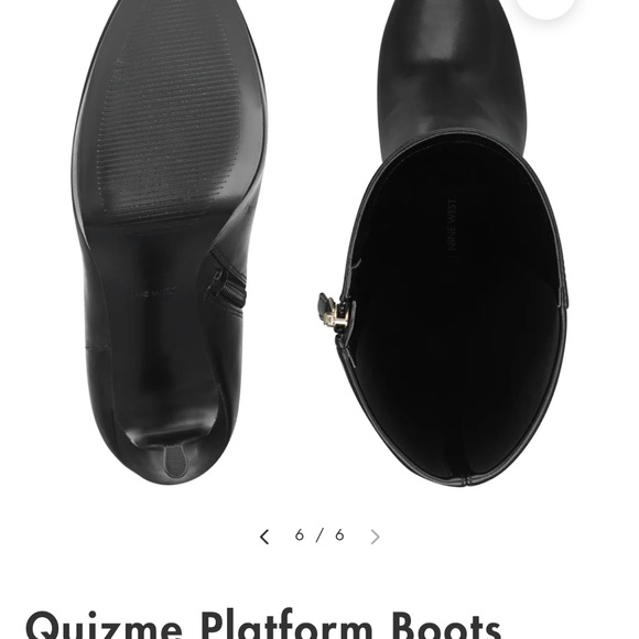 9 West Quizme platform boots . 4” heel, brand new , never worn ! - Picture 4 of 7
